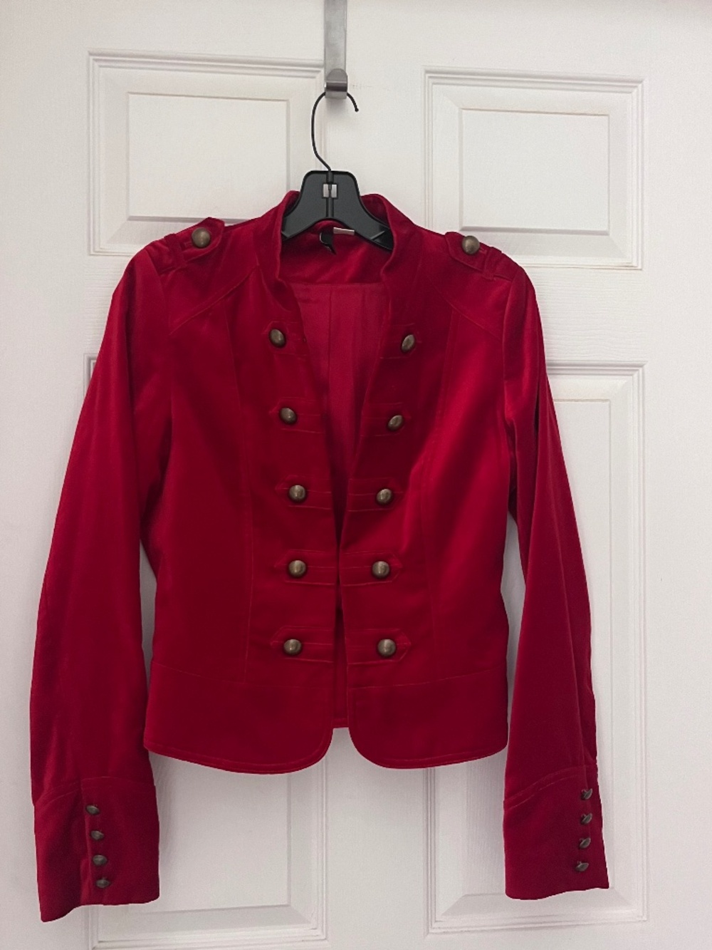 VTG H&M Velour Supply /Nutcracker / Military Army Officer Cropped Band Jacket